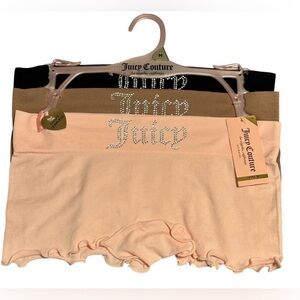 NWT•Juicy Couture Women’s seamless boy short 3pk